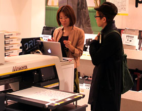 Moleskine-workshop with Mimaki