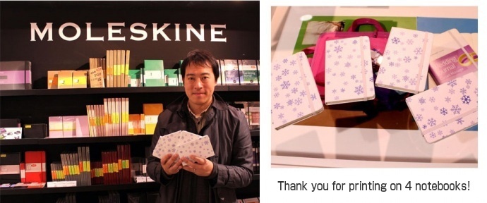 Moleskine-workshop with Mimaki