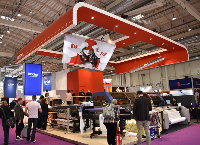 Textile stand Fespa 2017