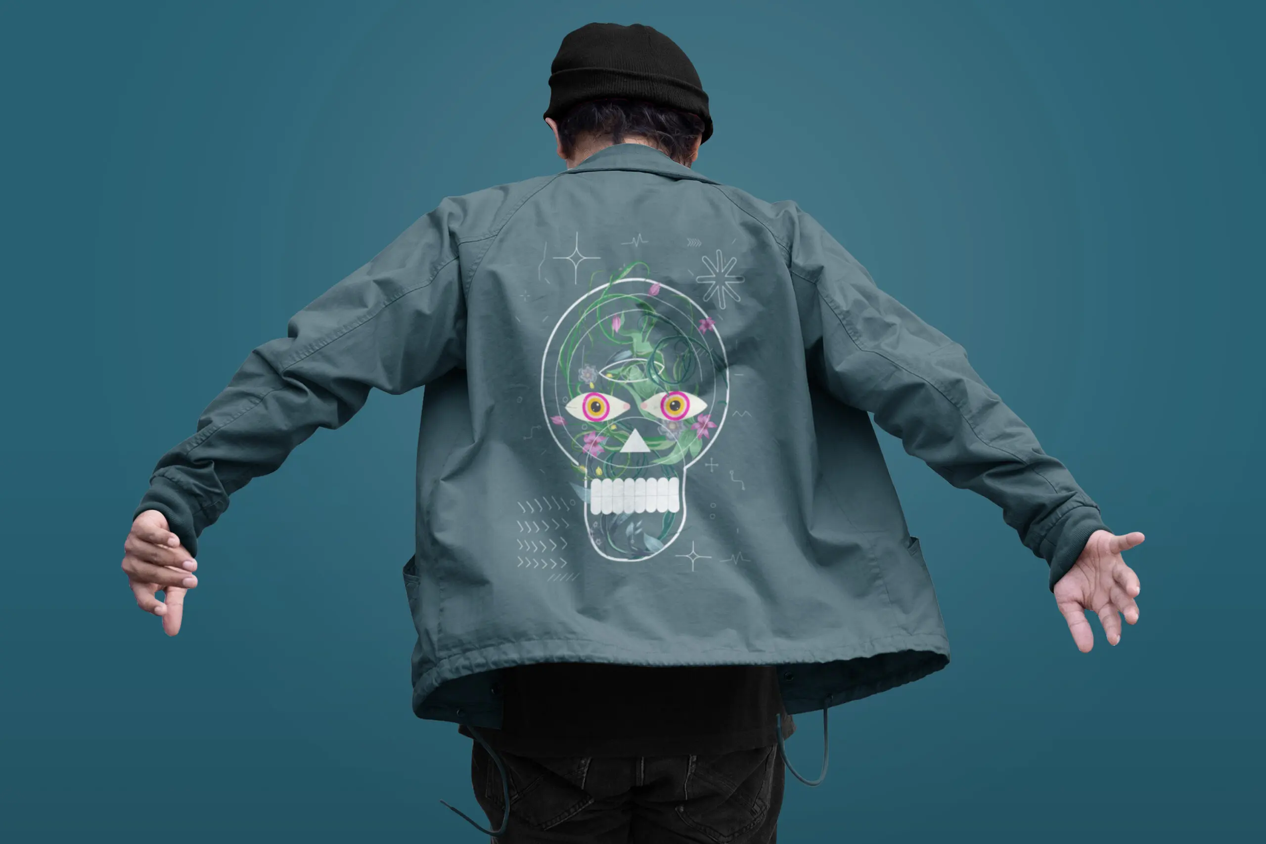 DTF printed jacket