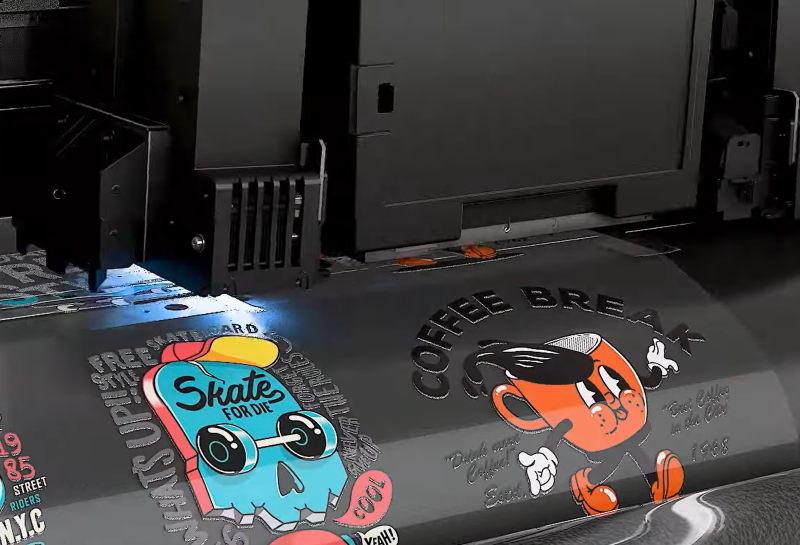 UV-DTF printer automatic nozzle maintenance