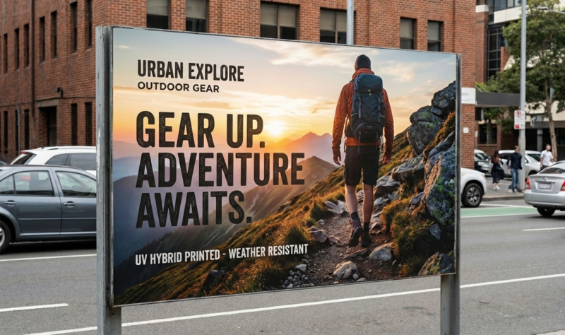 UV printed board for outdoor