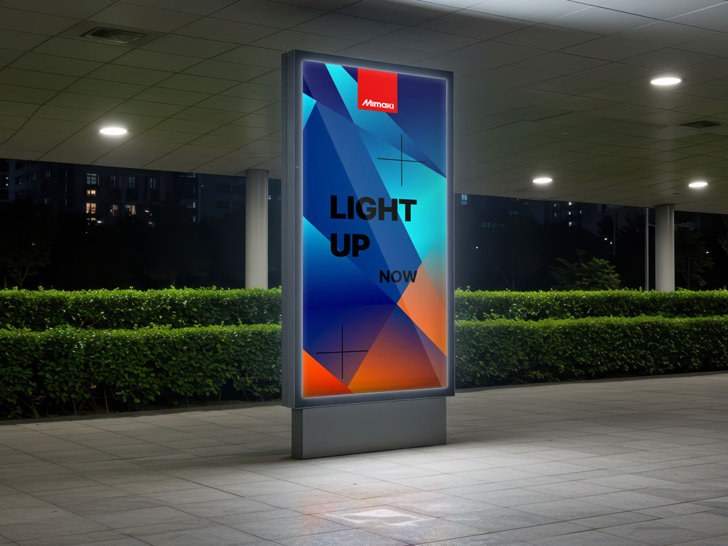 Lightbox printed poster