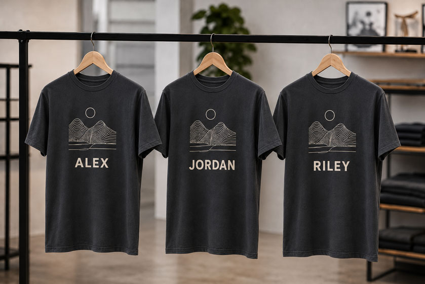Custom and branded T-shirts