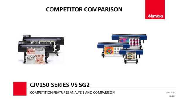 CJV150 Series vs SG2 - Comparison Guide (Powerpoint)