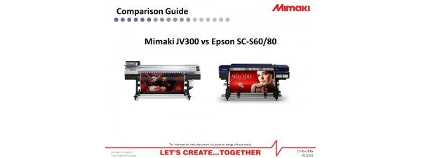 Comparison JV300 vs Epson SC-6080