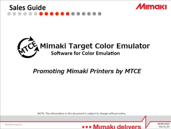 MTCE Sales Guide (PDF)