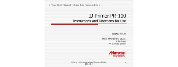 Primer PR-100 Technical Data Presentation (Powerpoint)