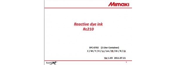 Rc210 ink Product Presentation (PDF)