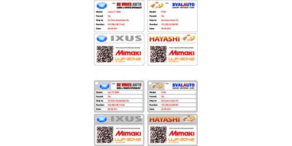 UJF-3042 Rigid Labels Cards Metalplates acrylic (Zip file)