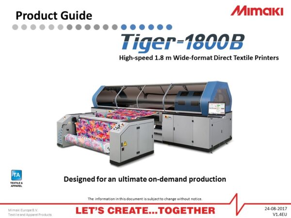Tiger-1800B - Product Guide (Powerpoint)