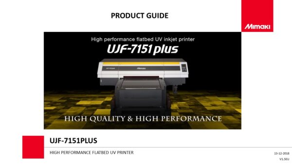 UJF-7151plus - Product Guide (Powerpoint)