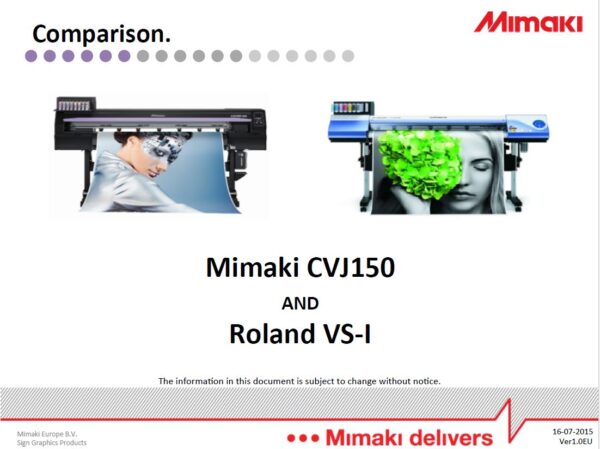 CJV150 VS-I Comparison Product Presentation (Powerpoint)