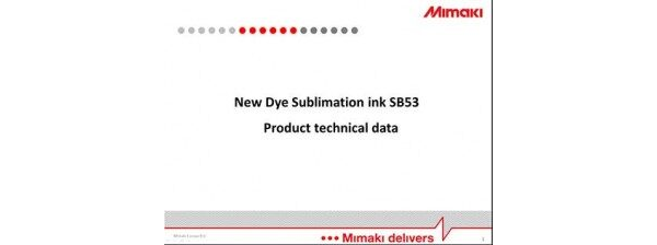 Sb53 ink Technical Data Presentation (Powerpoint)